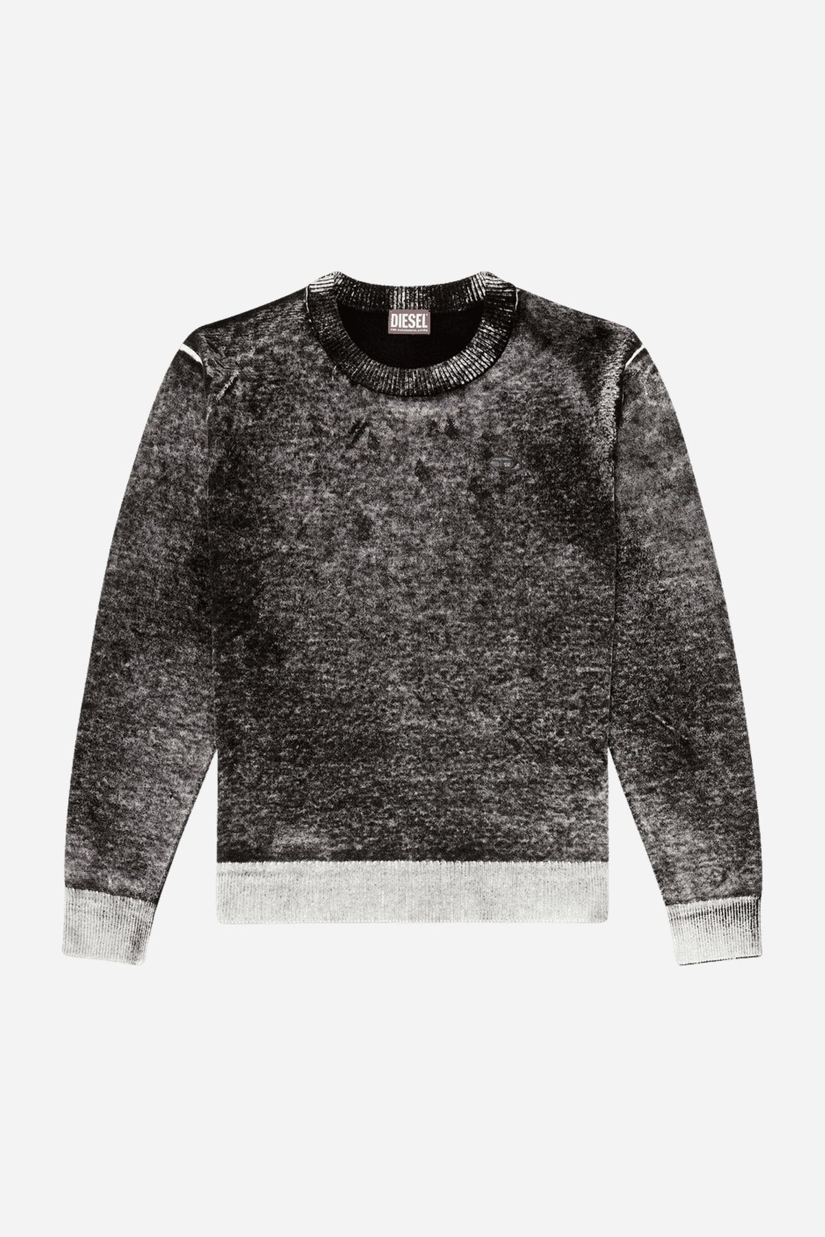 Maglia Diesel uomo regular fit cotone stampa interna