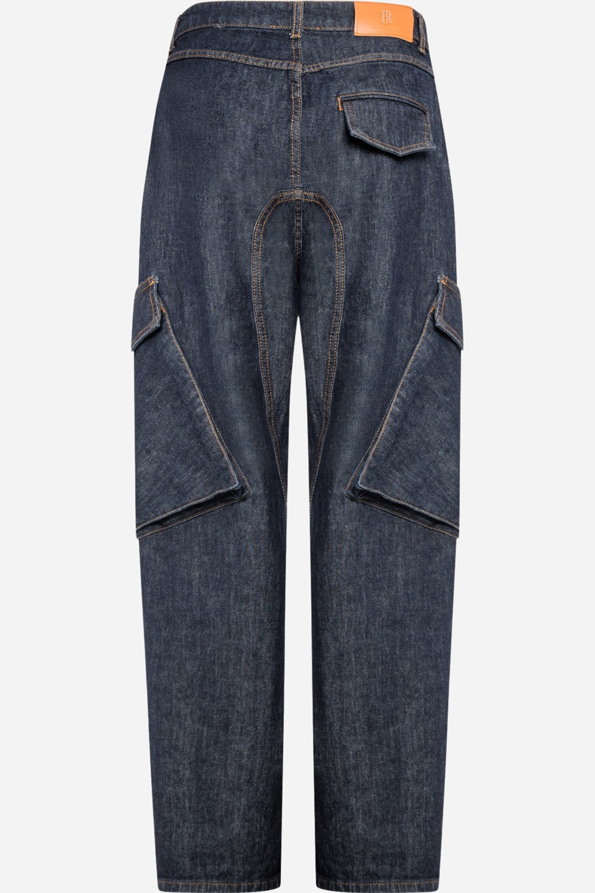 Jeans carrot balloon fit vita alta Fracomina - Bluewash