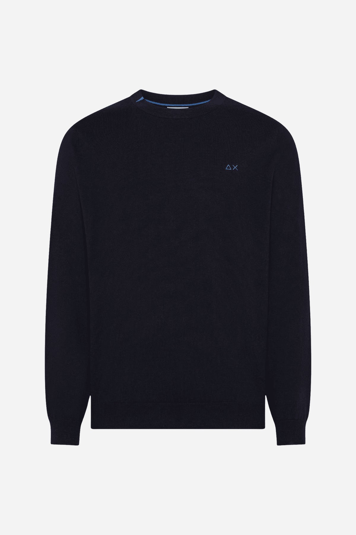 Maglia Sun68 girocollo maniche lunghe misto lana cotone