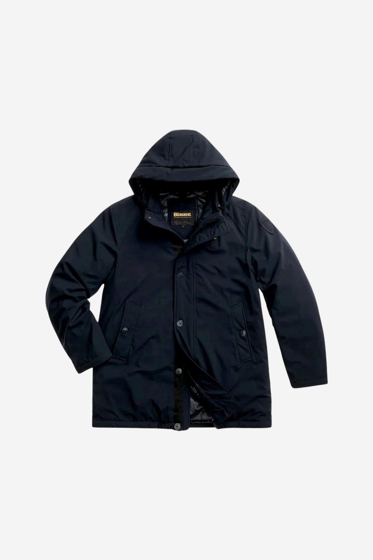 Chester Parka lungo con cappuccio removibile - Nero