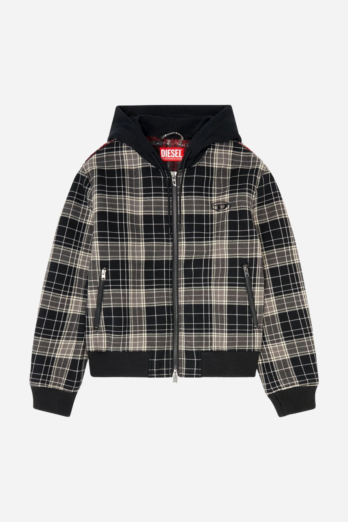 Bomber Diesel uomo in flanella teddy