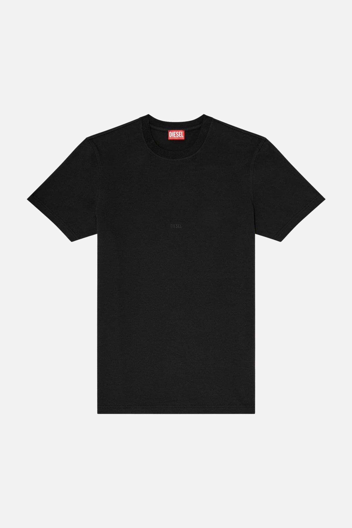 T-shirt Diesel regular fit cotone con ricamo logo