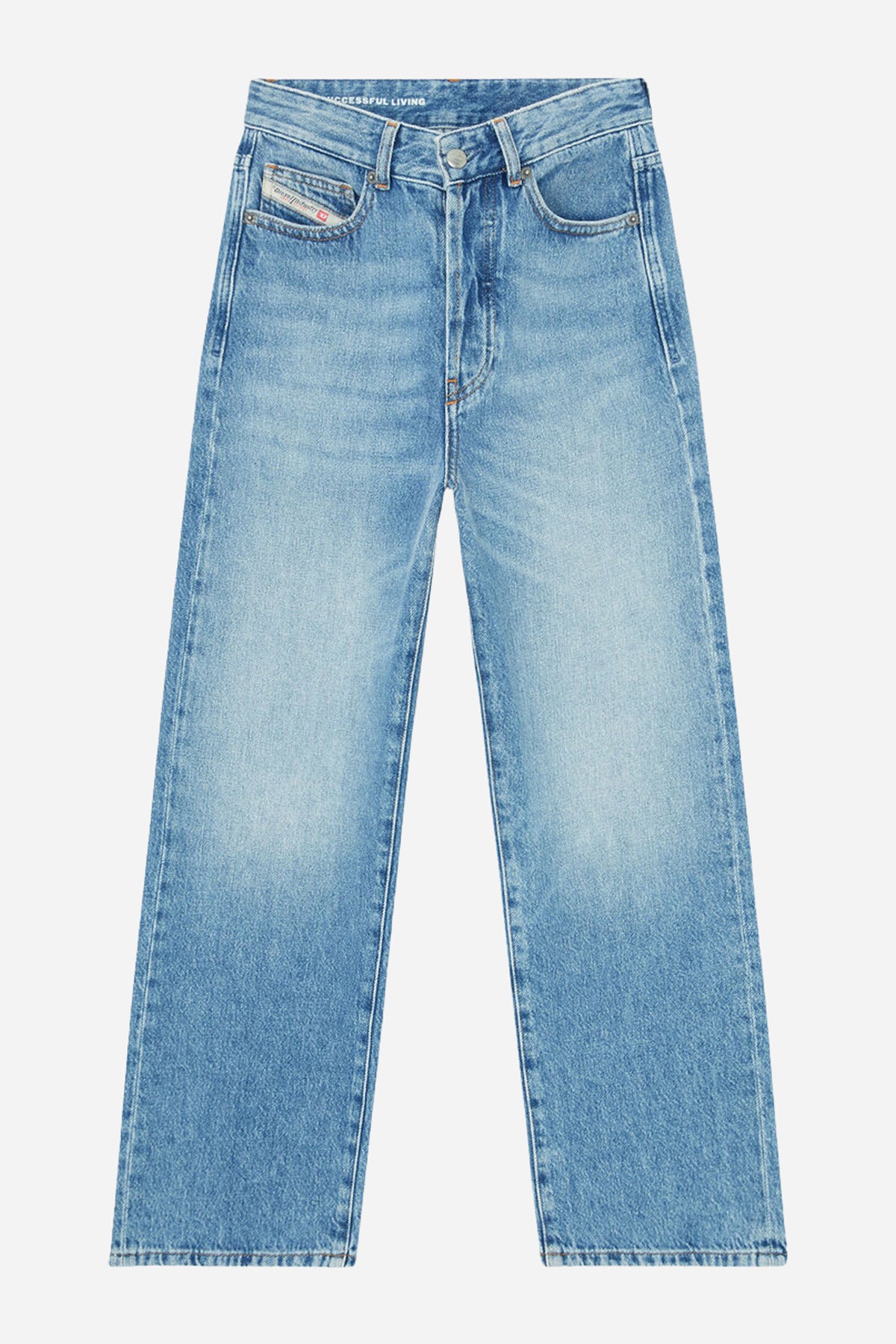 Jeans 1981 D-Went regular vita alta donna - Blu chiaro