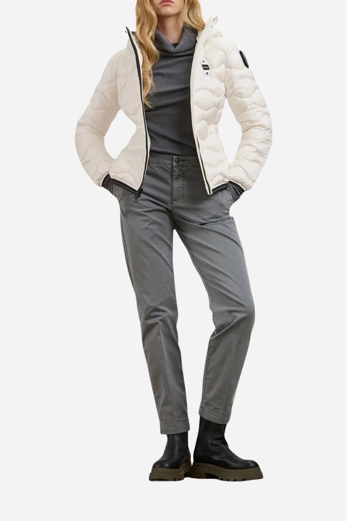 CAMELIA Blauer Giubbino Donna