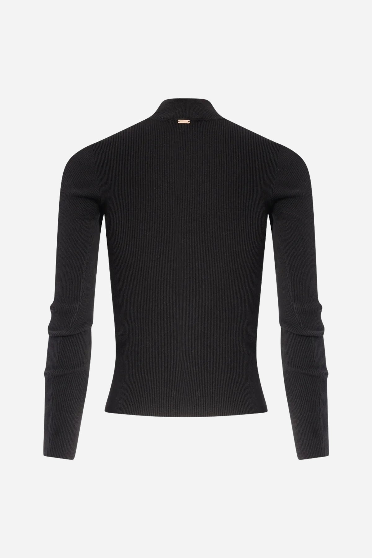 Fracomina Maglia slim collo alto cut out
