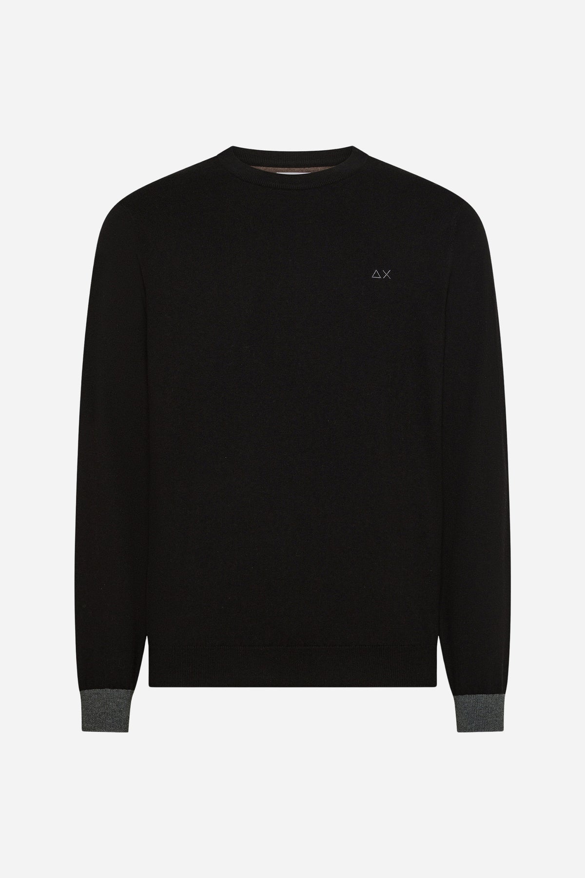 Maglia Sun68 girocollo maniche lunghe misto lana