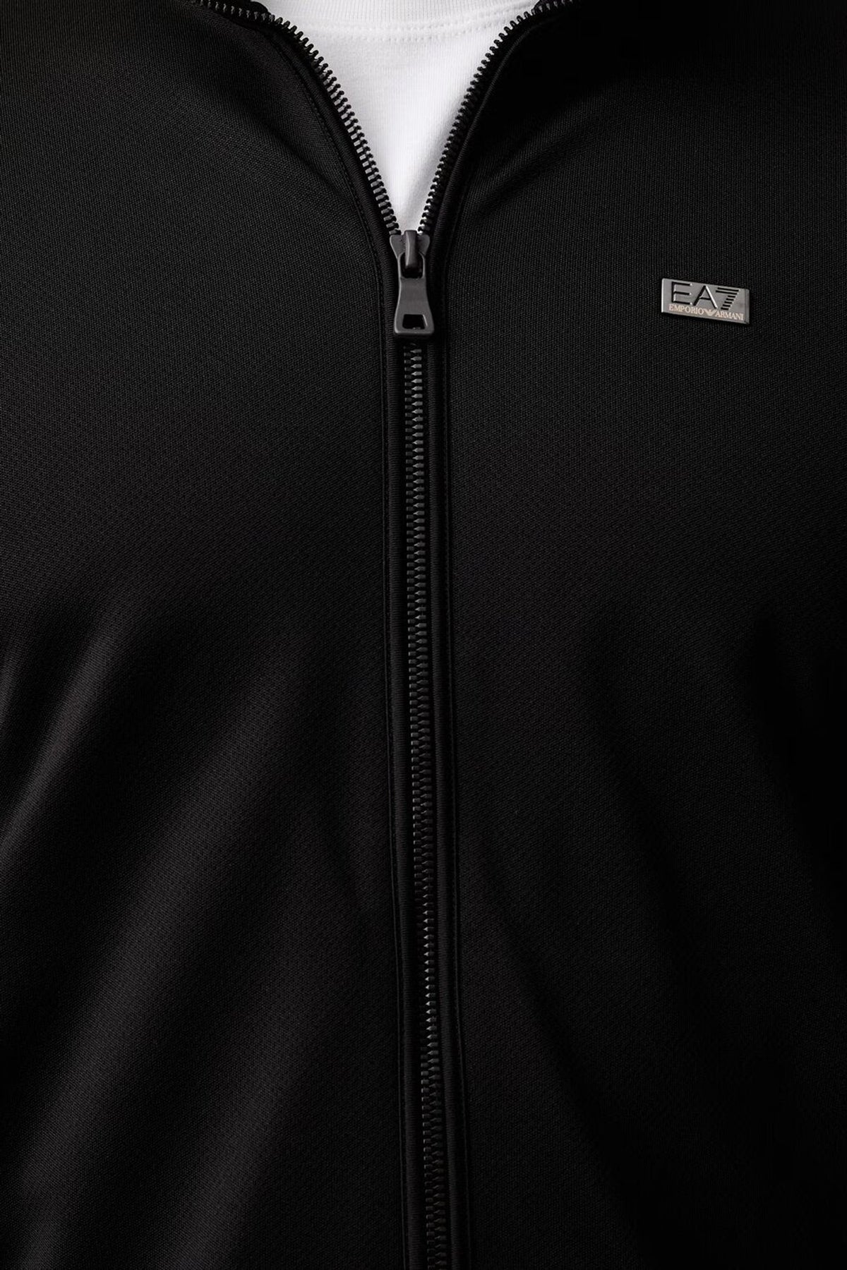 EA7 felpa uomo con cerniera regular fit - Nero