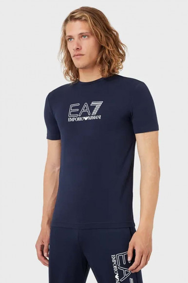 EA7 T-shirt uomo blu a maniche corte 3LPT62