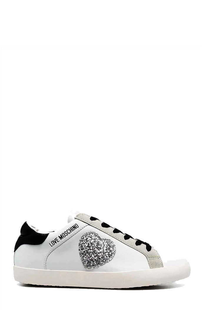 SNEAKERS DONNA BIANCO/ARGENTO MOSCHINO 15402