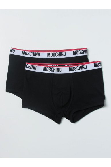 Set 2 parigamba neri Moschino Underwear in cotone stretch 4751