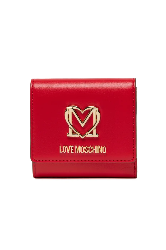 Portafoglio piccolo rosso da donna LOVE MOSCHINO 5704