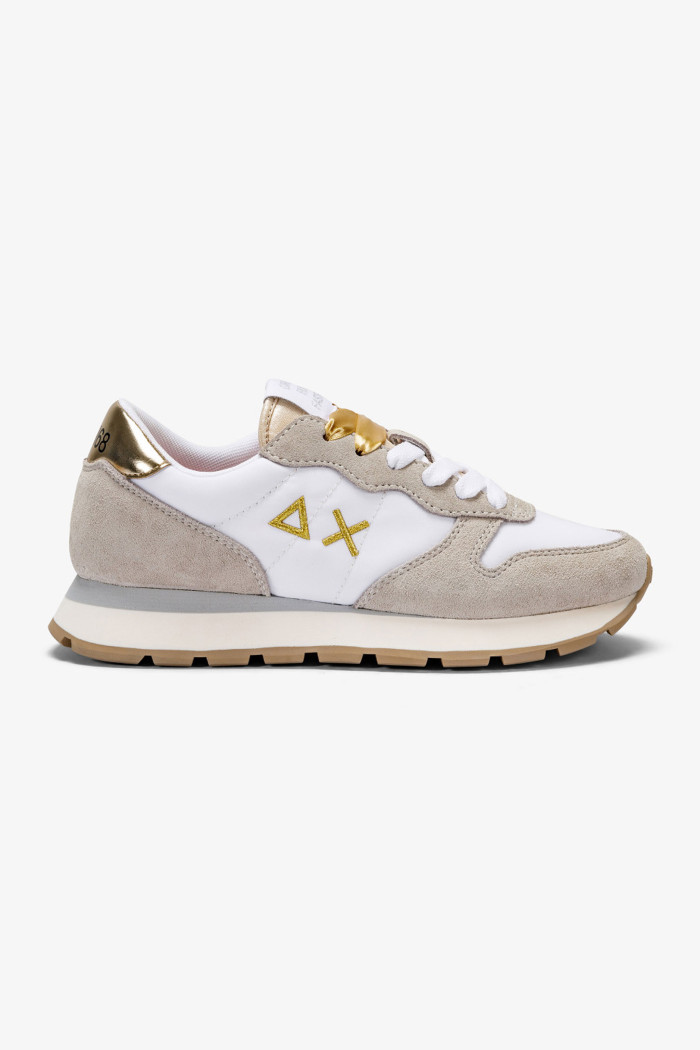 SUN 68 donna sneakers bianche ALLY GOLD Z33202