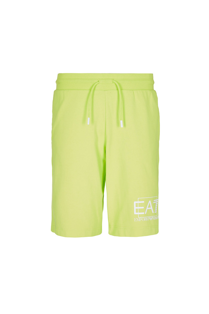 Pantaloncini uomo EA7 verde lime in cotone 3RPS63