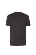 T-shirt uomo EA7 nera con patch dorato e logo 3RPT19