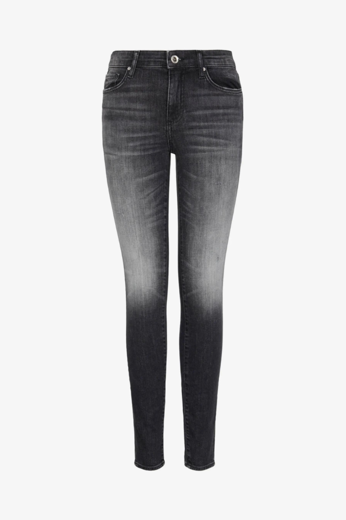 Jeans J01 neri Armani Exchange super skinny fit in denim stretch J01-Y12BZ