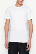 T-shirt bianca Armani Exchange slim fit in cotone pima 8NZT74