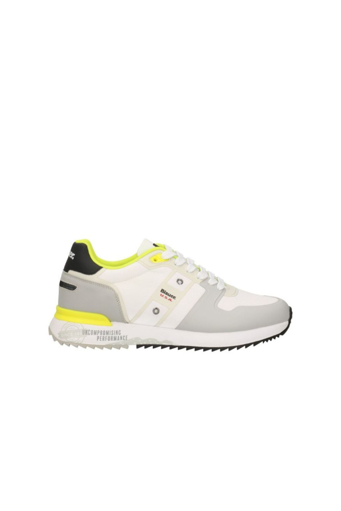 SNEAKERS UOMO HOXIE02 BIANCA/LIME BLAUER