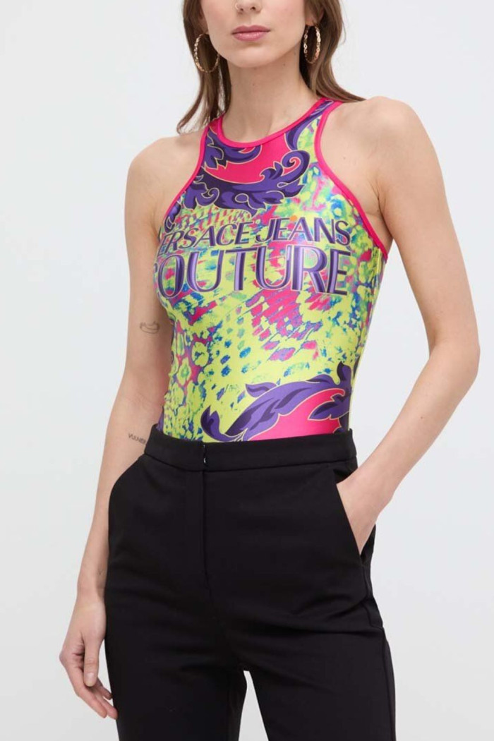 VERSACE JEANS COUTURE BODY DONNA IN LYCRA MULTICOLOR M2P3