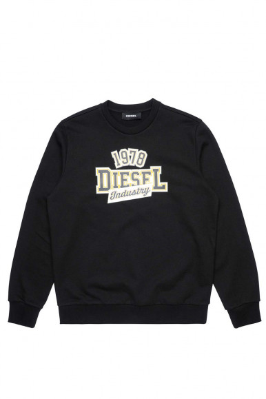 Black men's Diesel S-Girk-K22 Sweatshirt