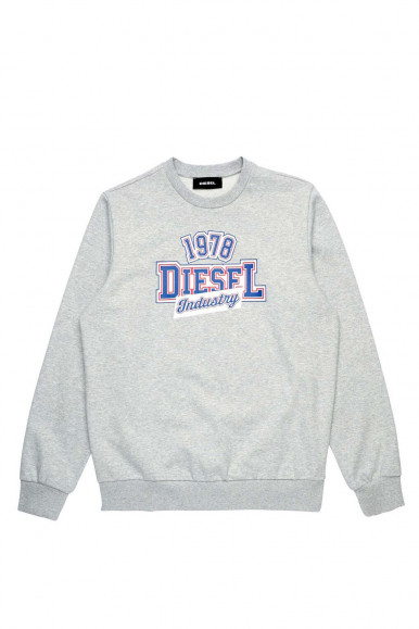 Grey men's Diesel S-Girk-K22 Sweatshirt