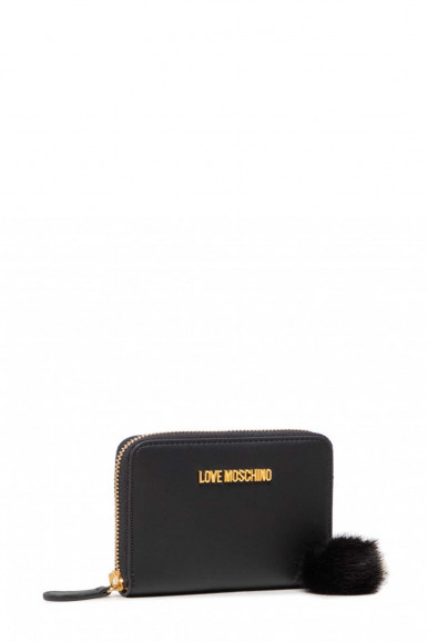 Black woman's Love Moschino mini-wallet with zip 5675