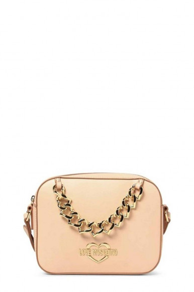 Pink woman's Love Moschino shoulder with chains 4195