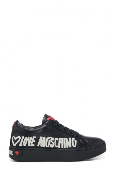 Black woman's Love Moschino Calf sneakers 15123