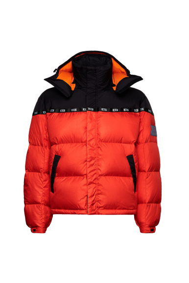 HEAVY WEIGHT RED PUFFER JACKET 313