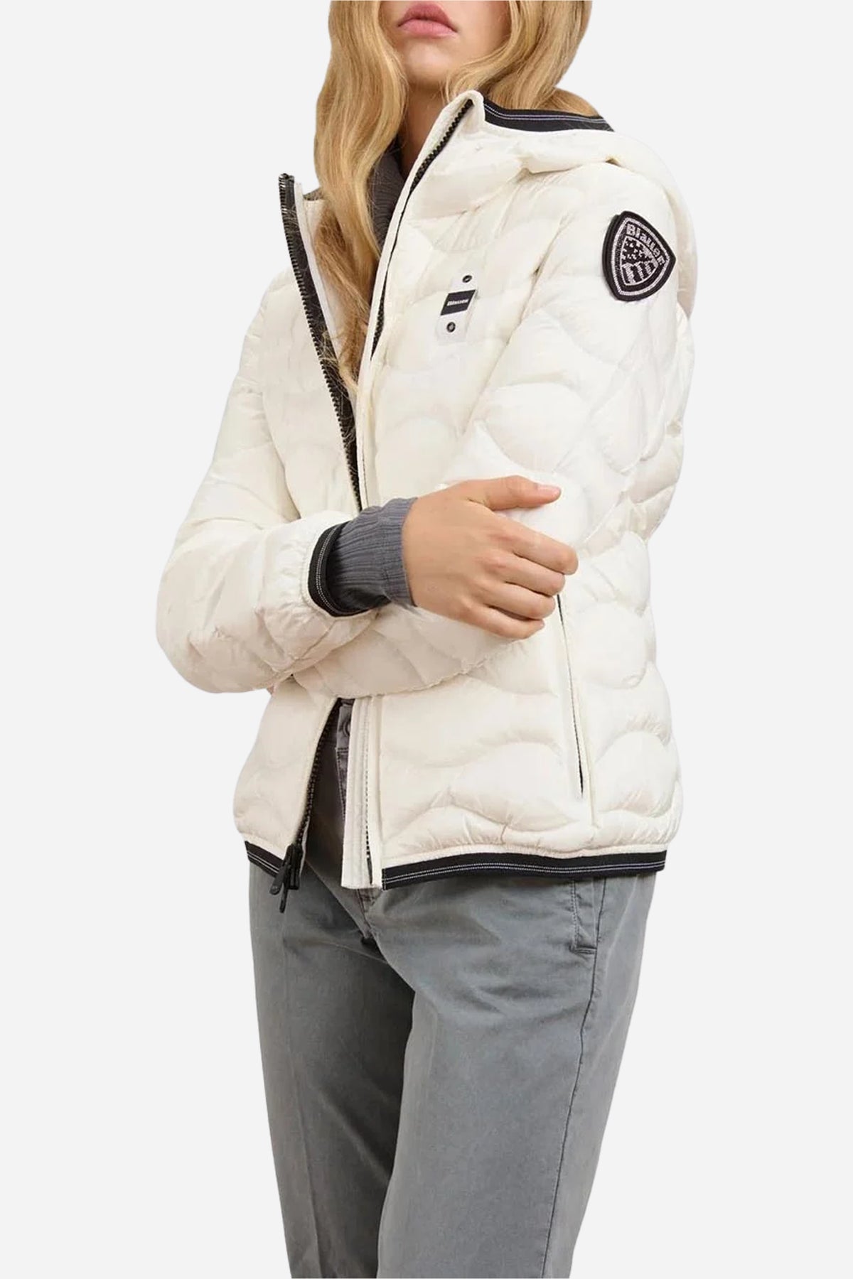 CAMELIA Blauer Giubbino Donna