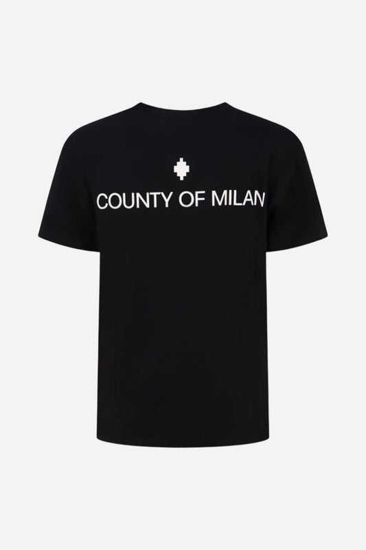 T-shirt County Of Milan maxi logo retro cotone