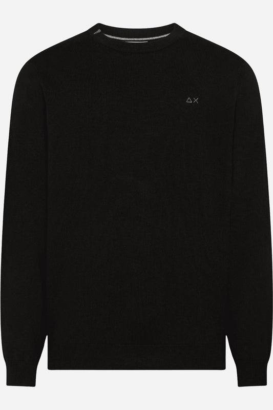 Maglia Sun68 girocollo maniche lunghe misto lana