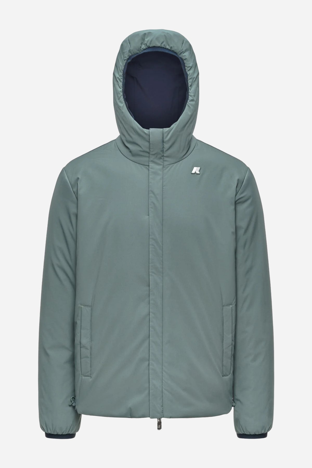 Jack St Warm Double giacca corta uomo reversibile - Blue depth-Green balsam