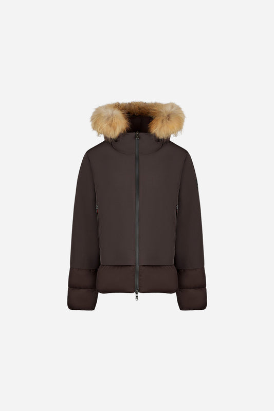 Giacca Noralee short fur trapuntata