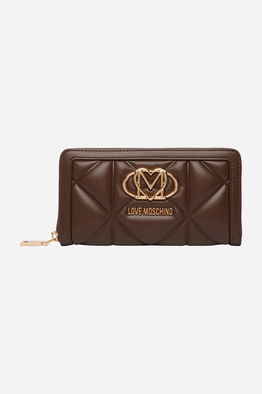 Love Moschino Portafoglio zip around trapuntato
