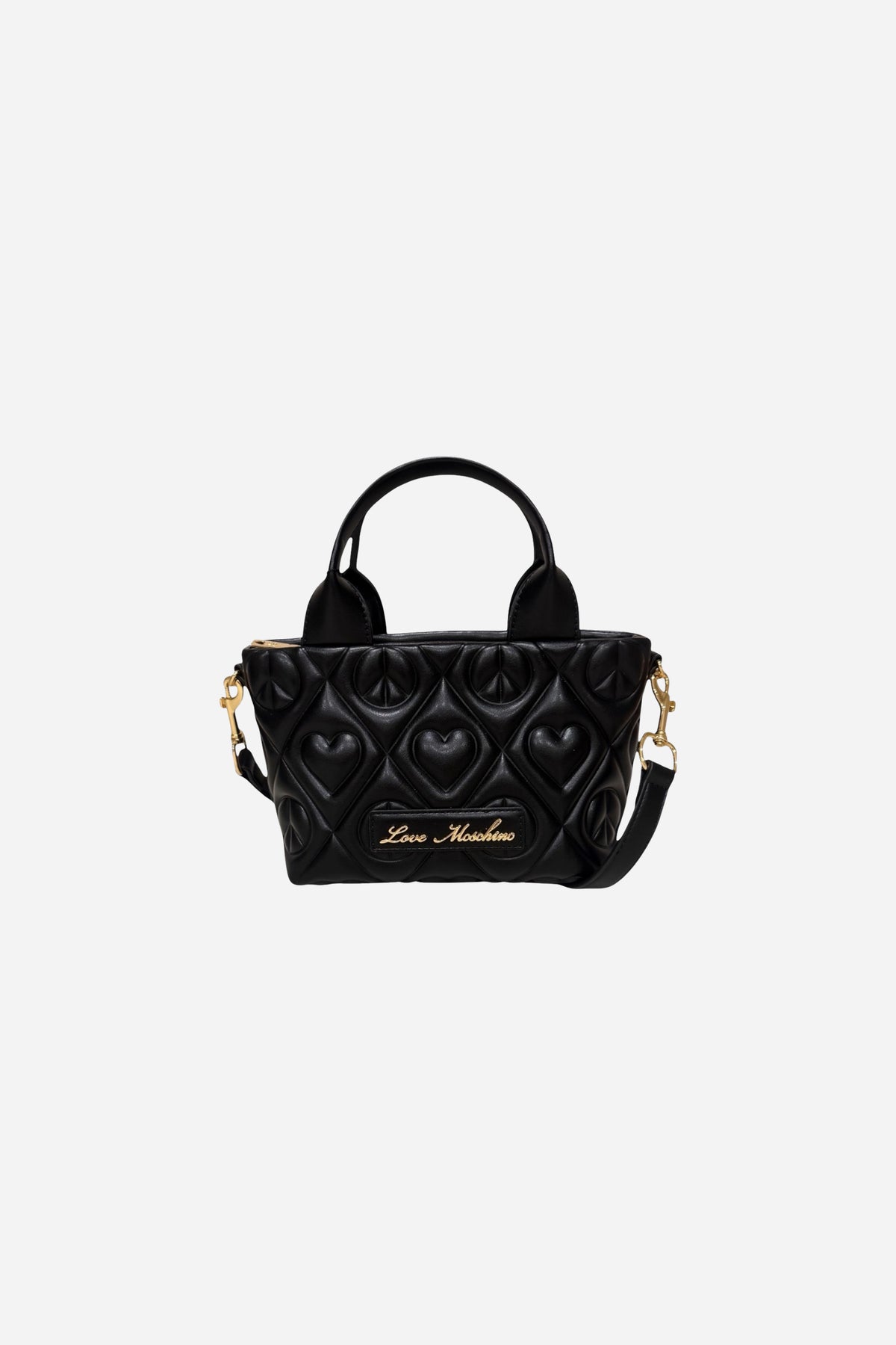 Love Moschino Borsa piccola a mano e a tracolla in rilievo