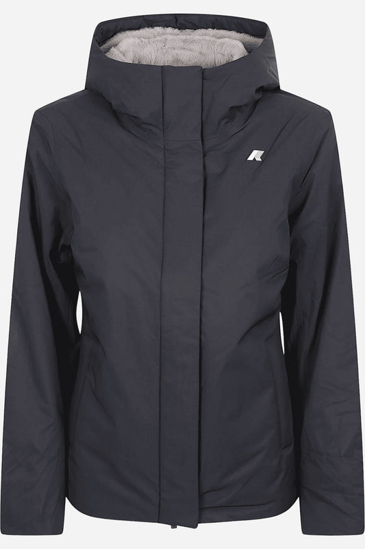 Giacca Lil Twill Soft Beaver tecnica con cappuccio