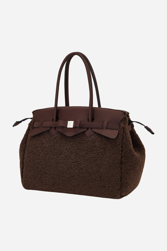 Miss Large Borsa shopping in eco pelliccia