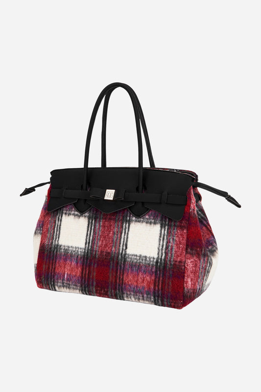 Borsa shopping Miss Large wool strutturata