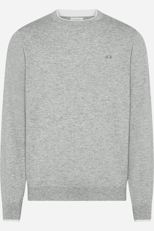 Maglia Sun68 girocollo cotone e lana