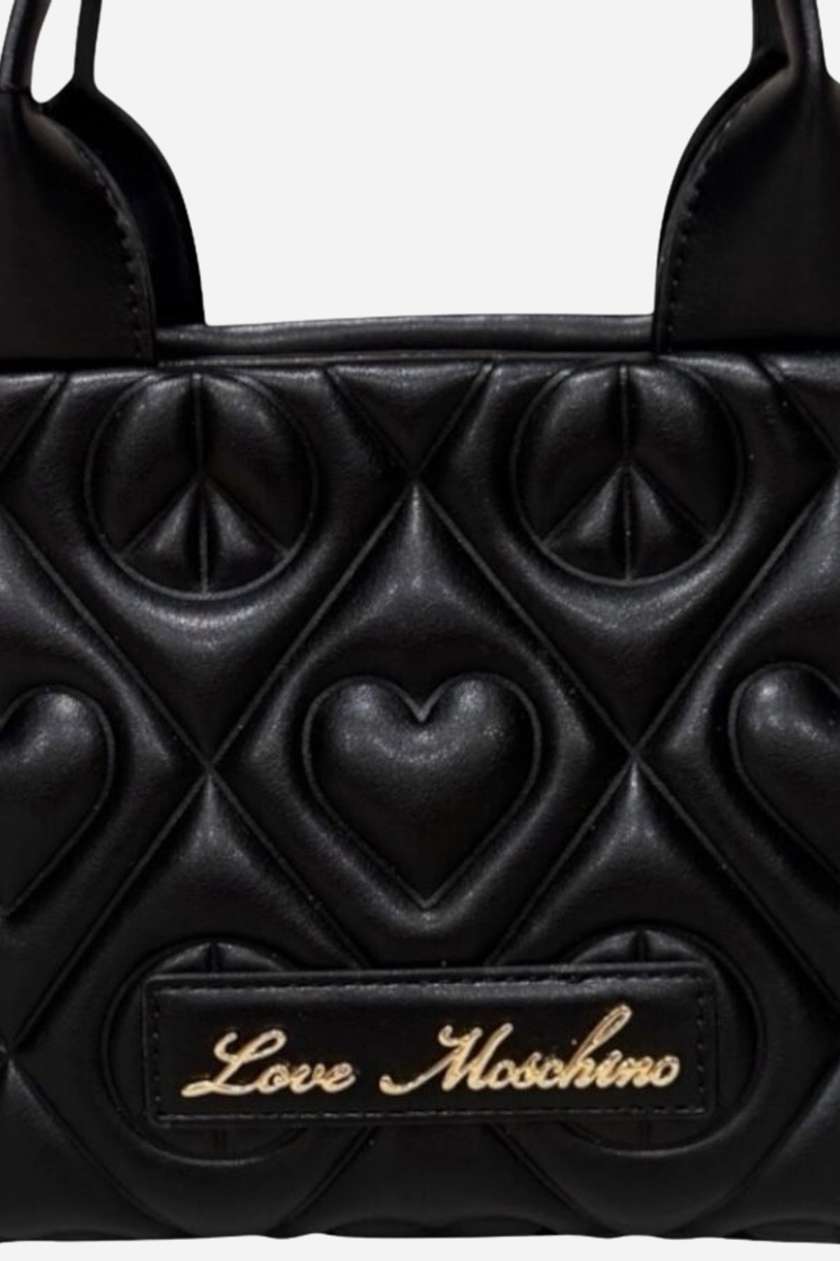 Love Moschino Borsa piccola a mano e a tracolla in rilievo