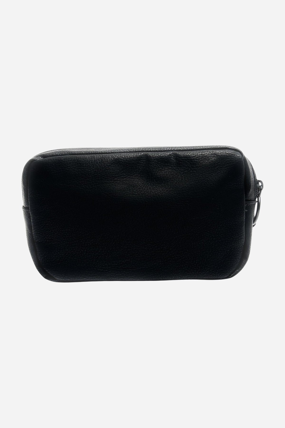 Blauer Pochette piccola in ecopelle martellata