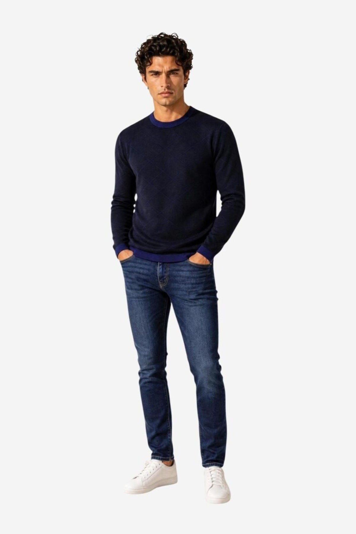 ARMANI EX PULL QUADRI XM003012 |1030601|