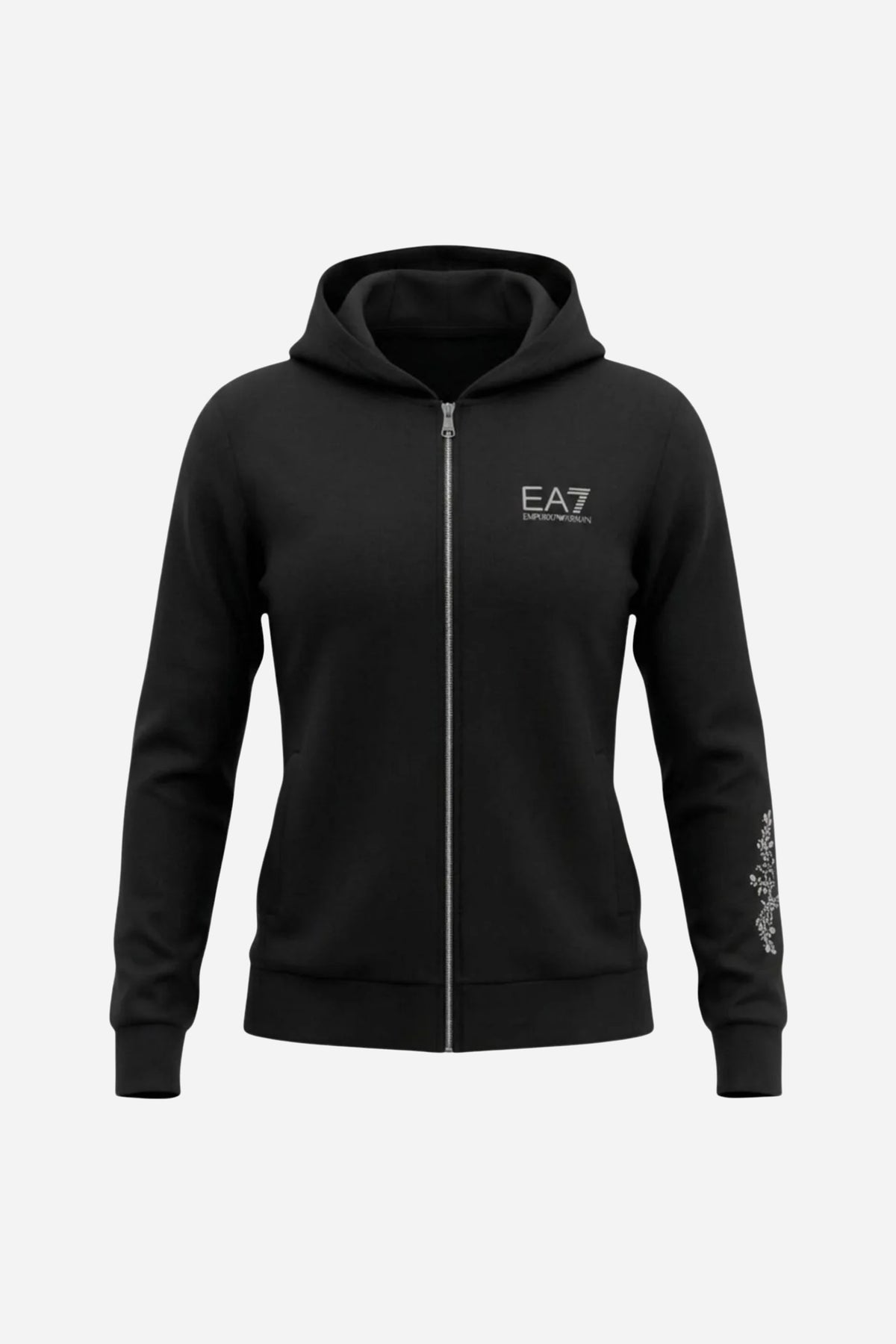 Felpa EA7 donna regular fit - Nero