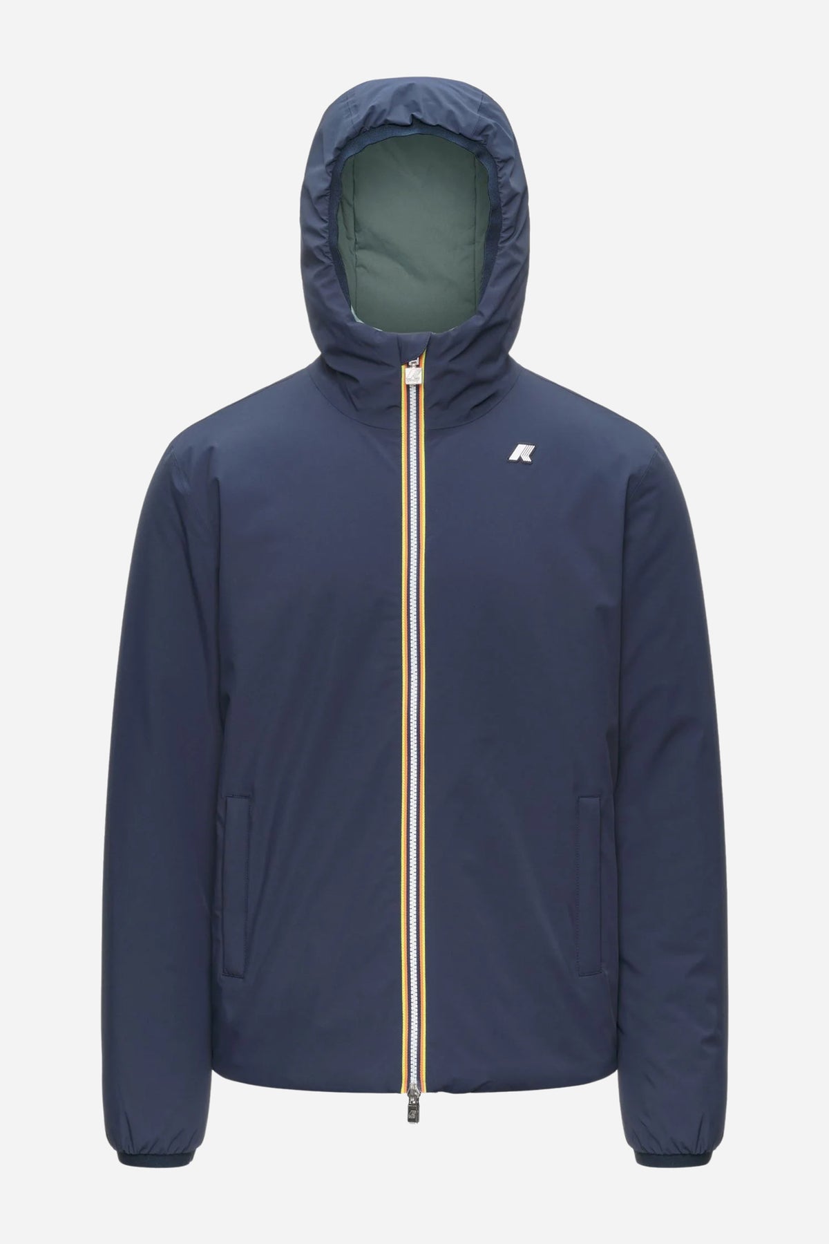 Jack St Warm Double giacca corta uomo reversibile - Blue depth-Green balsam
