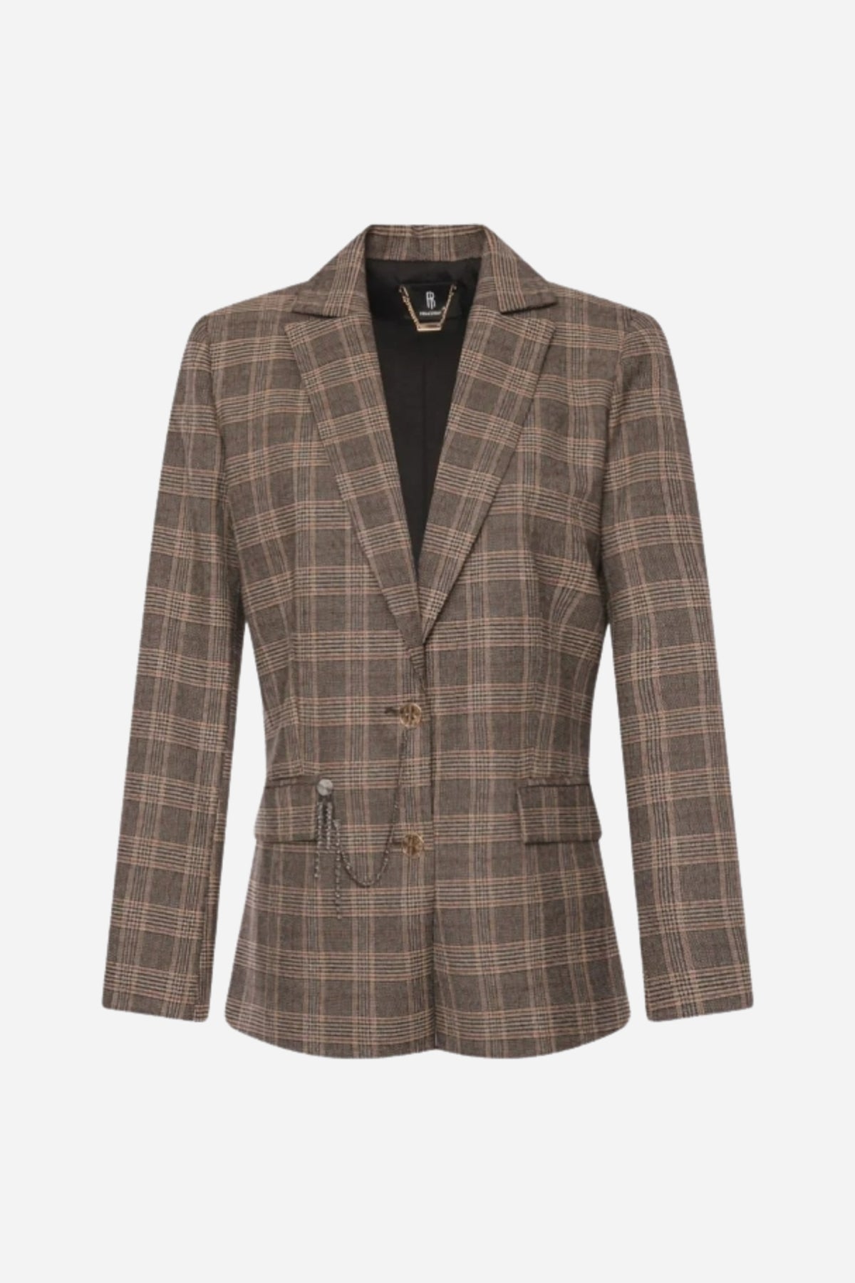 Blazer regular Principe di Galles Fracomina