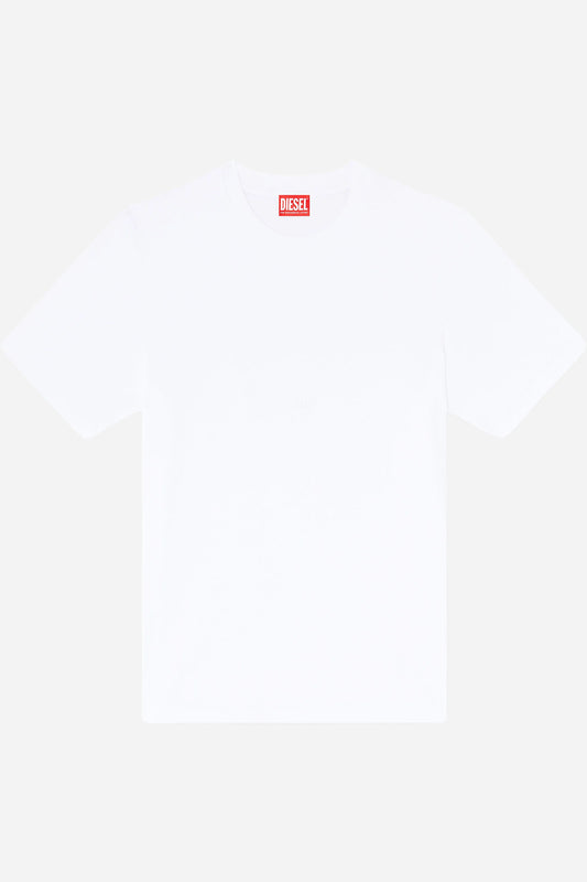T-shirt Diesel regular fit in cotone con ricamo logo