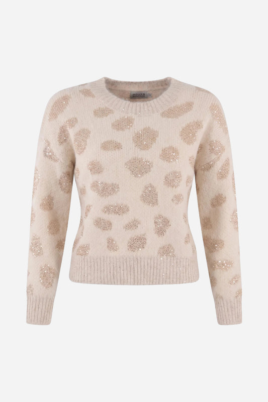 Maglione MOLLYBRACKEN stampa leopardata