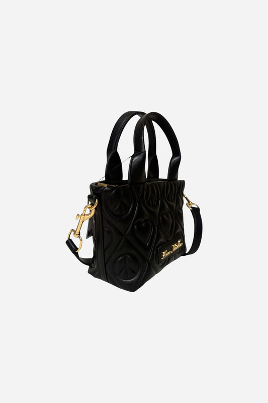 Love Moschino Borsa piccola a mano e a tracolla in rilievo