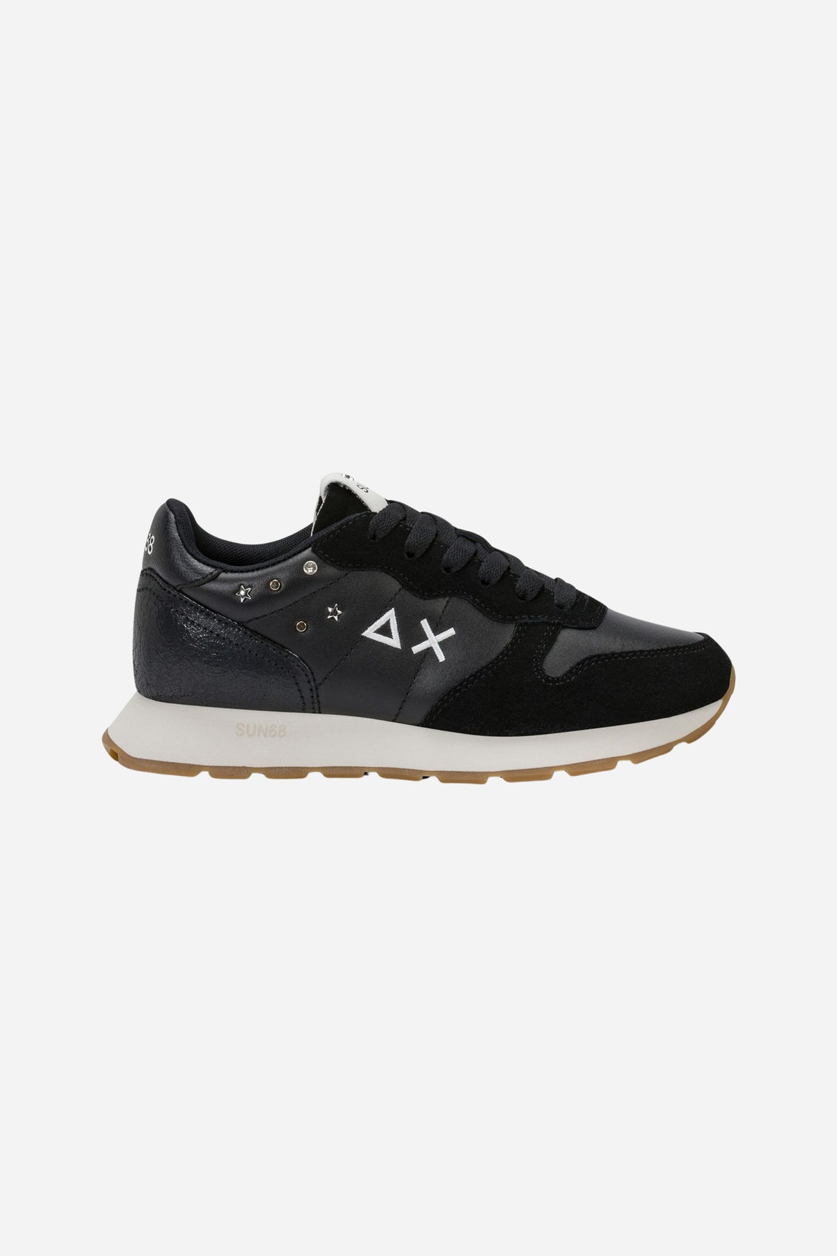Sneaker Ally Studs donna in suede e nylon - Nero