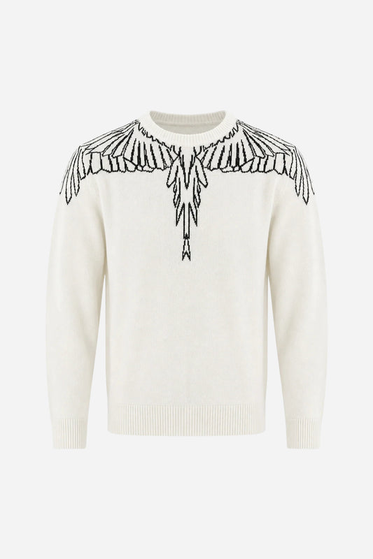 Sweater Feathers maglione girocollo uomo lana - Cocco